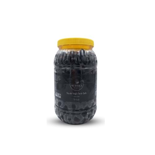 Siyah Yağlı Sele Şah Zeytin - 2Kg
