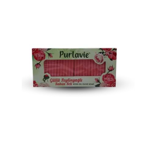 Purlavie Güllü Zeytinyağlı Sabun Seti