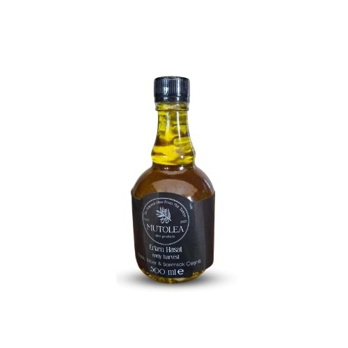 Doğal Kekik Biber ve Sarımsak Çeşnili Erken Hasat Zeytinyağı - 500ml